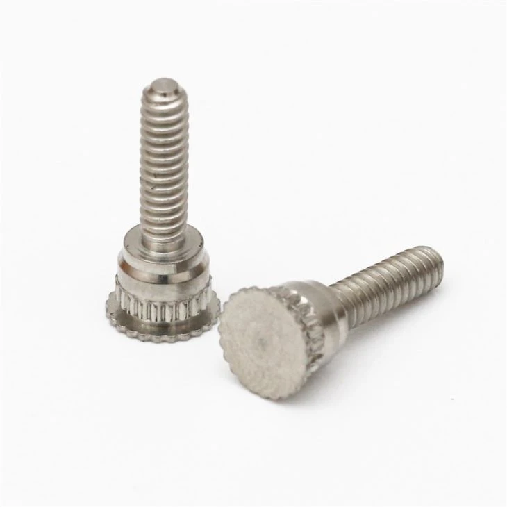 M4*6 Stainless Steel Knurled Head Thumb Screw For Electronic Computer