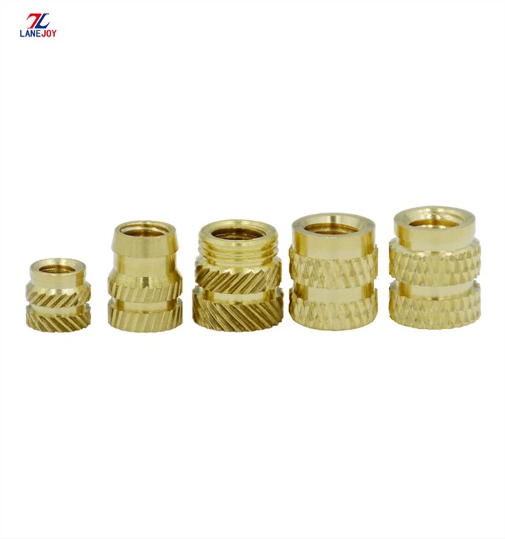 Đồng thau Knurled Thread Embedment Nut